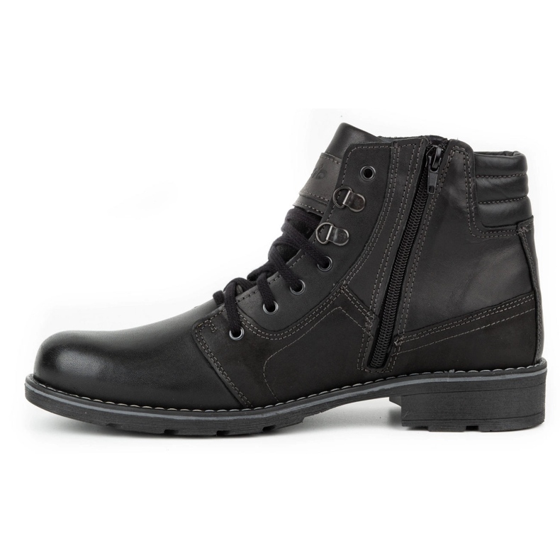 Mario Pala 323 schwarze Schneestiefel 1