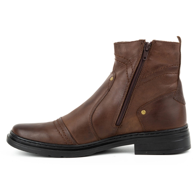 Polbut Herren Winter Chelsea Boots 252 braun 1