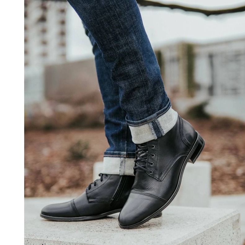 KENT Herren Leder Chelsea Boots 287D Św schwarz 1