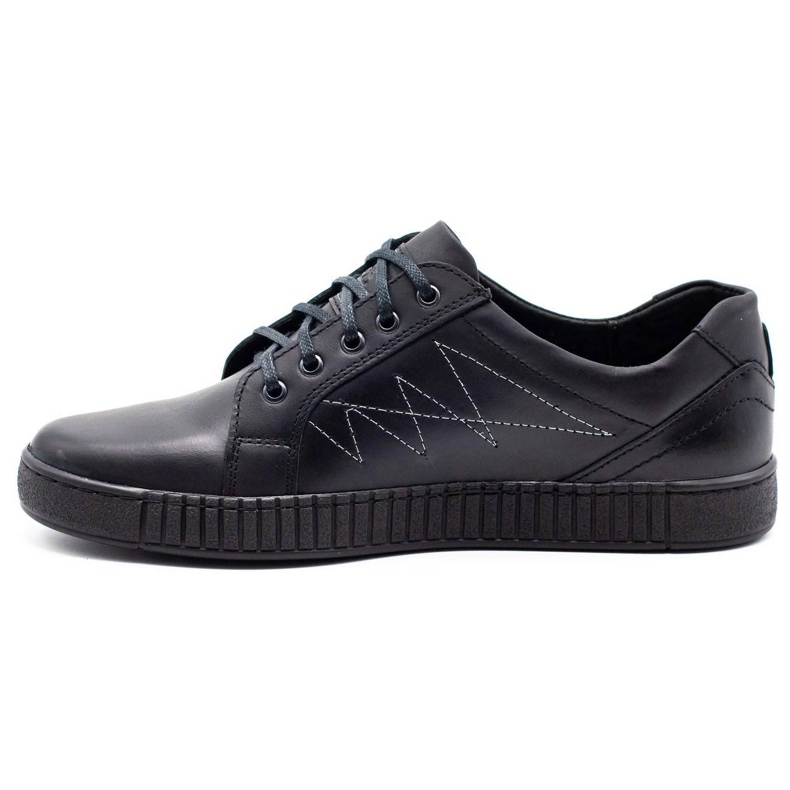 Polbut Casual Herrenschuhe J66 schwarz mit silber mehrfarbig 1
