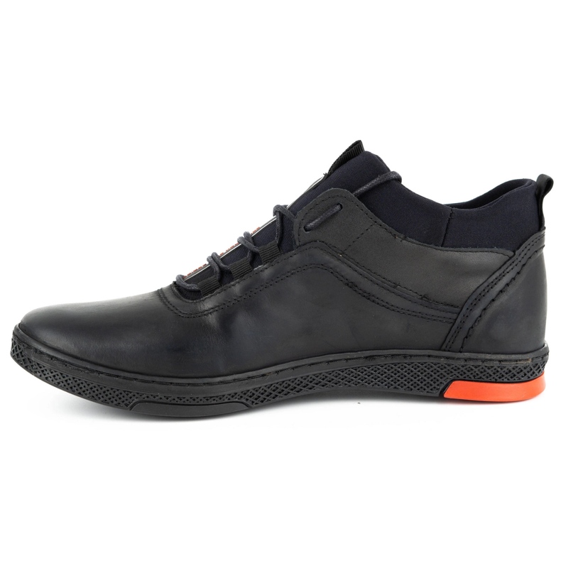 Polbut Schwarze Herren Winterstiefel K27F 1