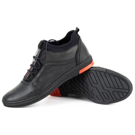Polbut Schwarze Herren Winterstiefel K27F 4