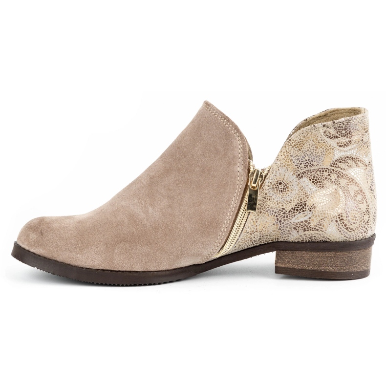 Olivier Bequeme Silvia beige Stiefel für Damen 1