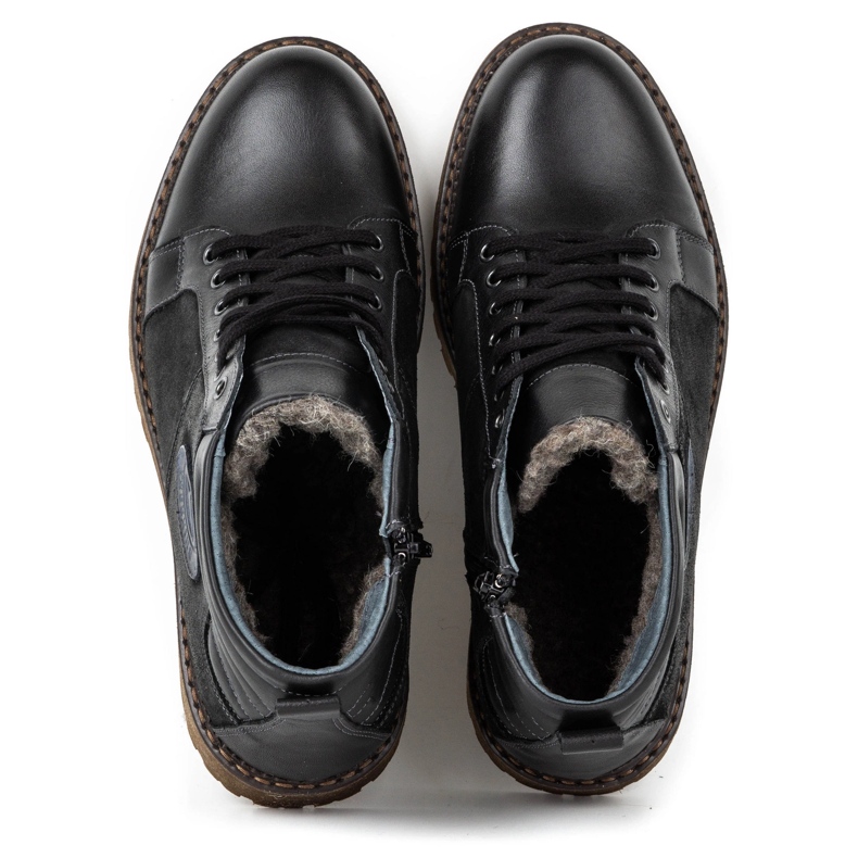 Mario Pala 865MP schwarze Herren Winterstiefel 1