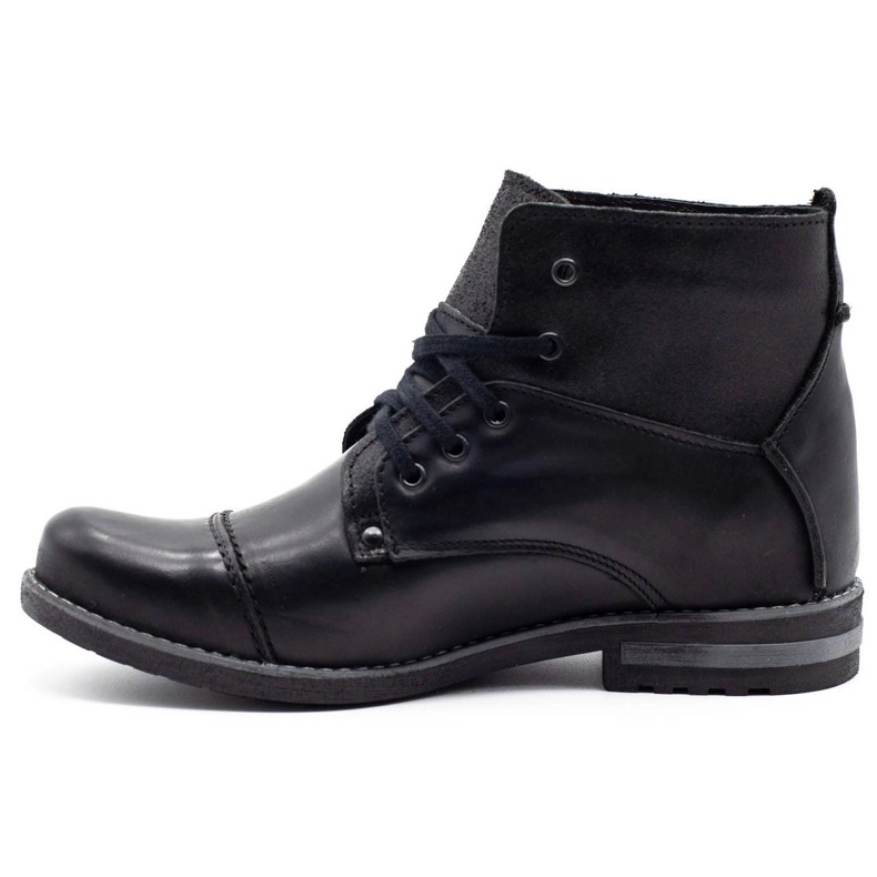 KOMODO Schwarze Herren Winterstiefel 812K 1