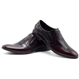 Lukas Formale Slipper für Herren 284 Cherry rot 6