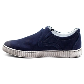 Joker Herrenschuhe Slip 387V marineblau 1