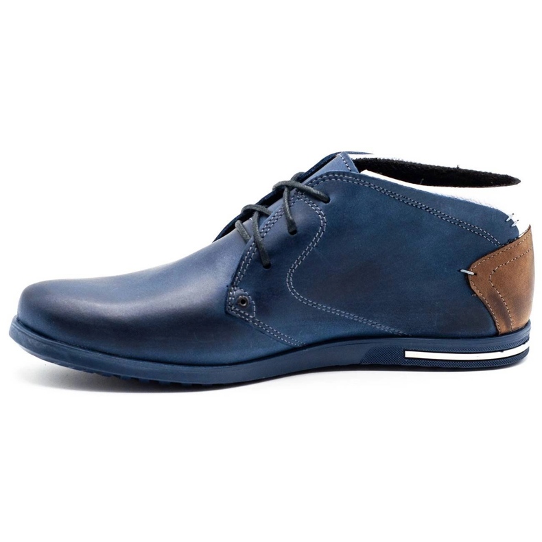Polbut Herren isolierte Schuhe C37F marineblau mit weiß mehrfarbig 1
