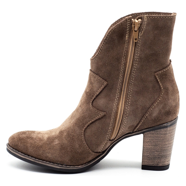 Olivier Lucy beige hochhackige Stiefel 1