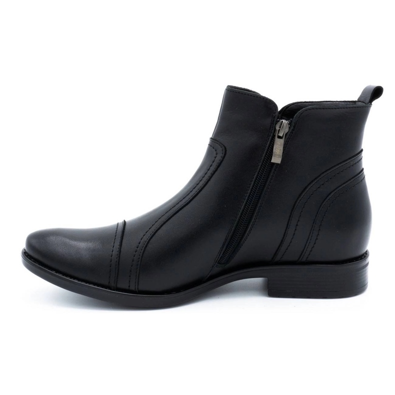 Olivier Herren Winter Chelsea Boots 1001 schwarz 1