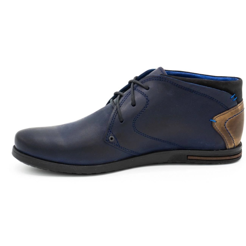 Polbut Herren Lederschuhe C37SW marineblau 1