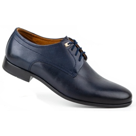 Kampol Herren formelle Schuhe 334/54 marineblau 2