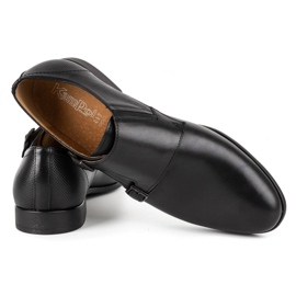 Kampol Herren formale Monki-Schuhe 341/15 schwarz 4