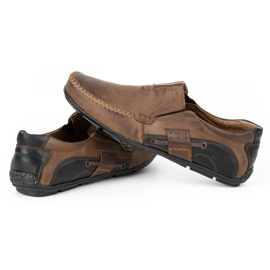 Mario Pala Braune Herren Slipper 834 7