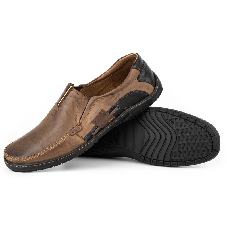 Mario Pala Braune Herren Slipper 834 1