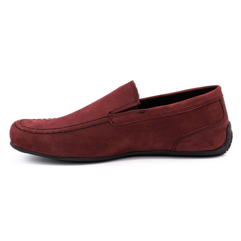 Polbut Herren Leder-Loafer 2105 bordeaux rot 1
