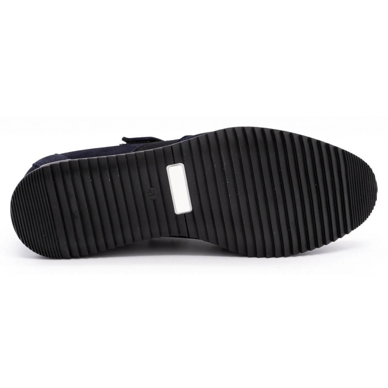 Polbut Herren Freizeitschuhe aus Leder 2102/2 marineblau 1