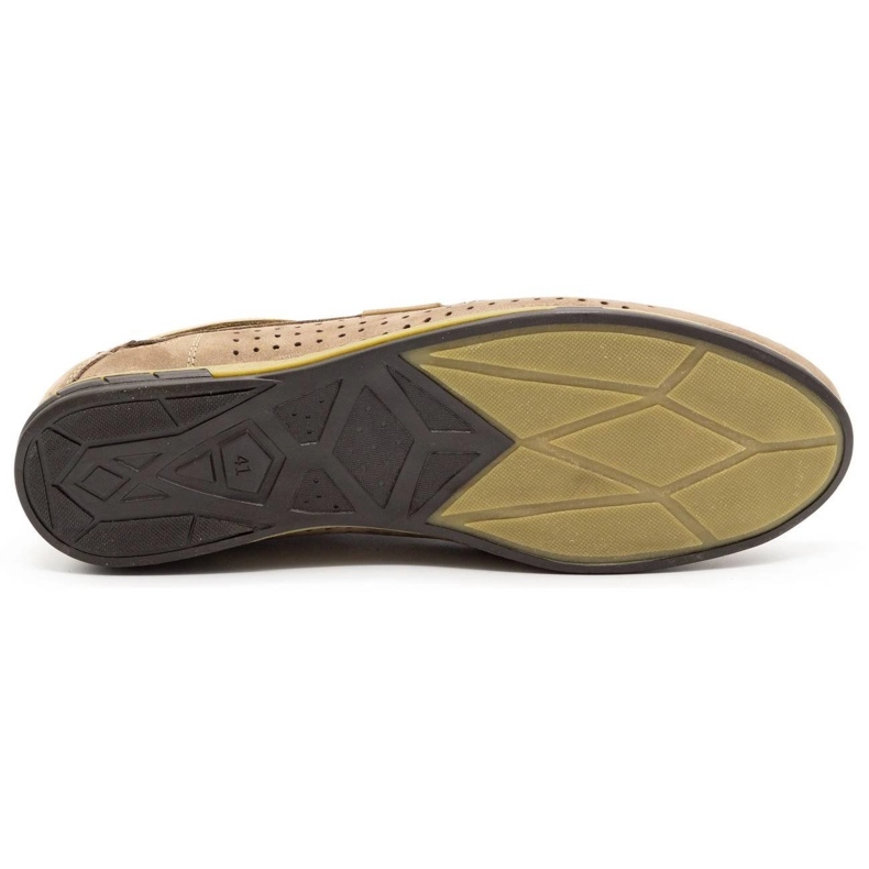 Olivier Durchbrochene Herrenschuhe 563 beige 1