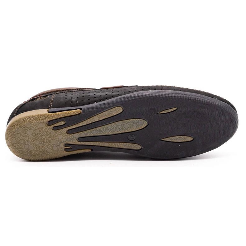 Mario Pala Herren durchbrochene Schuhe 563 schwarz 1