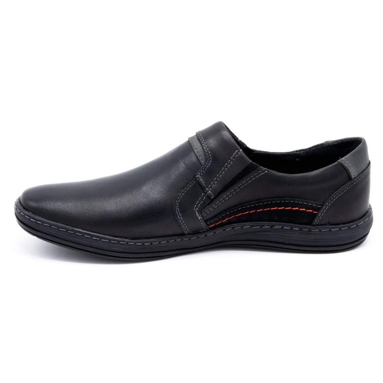 Olivier Herren Leder Loafer 520 schwarz 1