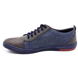 Olivier Herren Lederschuhe 695MP marineblau 1