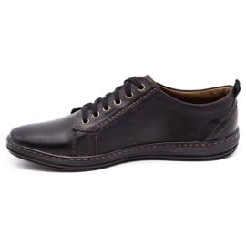 Olivier Herren Lederschuhe 695MP schwarz braun 1