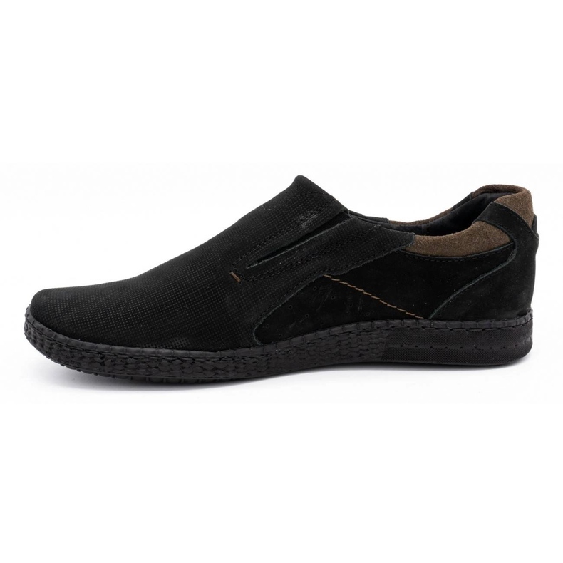 KOMODO Schwarze Herren-Loafer 862L 1