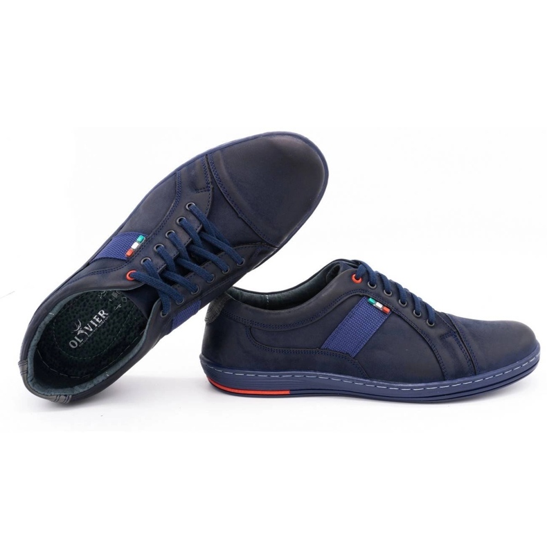 Olivier Herren Leder Freizeitschuhe 238GT marineblau 2