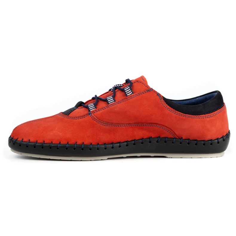 Olivier Casual Herrenschuhe 312K rot nubuk 1