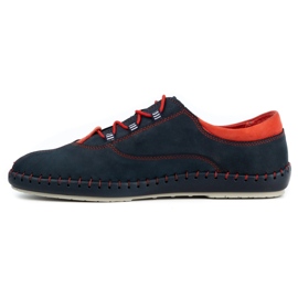 Olivier Herren Freizeitschuhe 312K Marineblau Nubuk 1