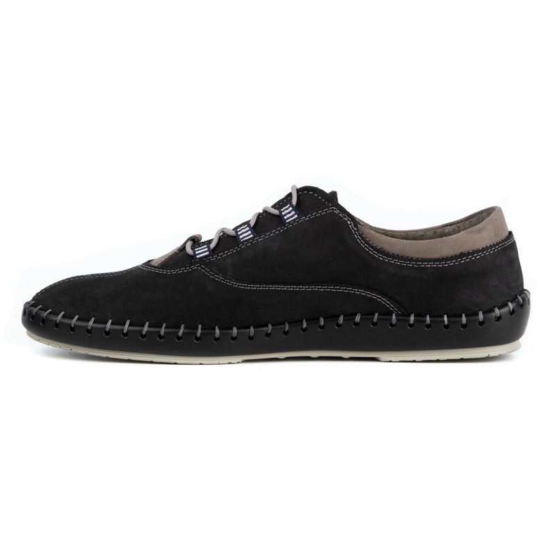Olivier Casual Herrenschuhe 312K schwarz Nubuk 1