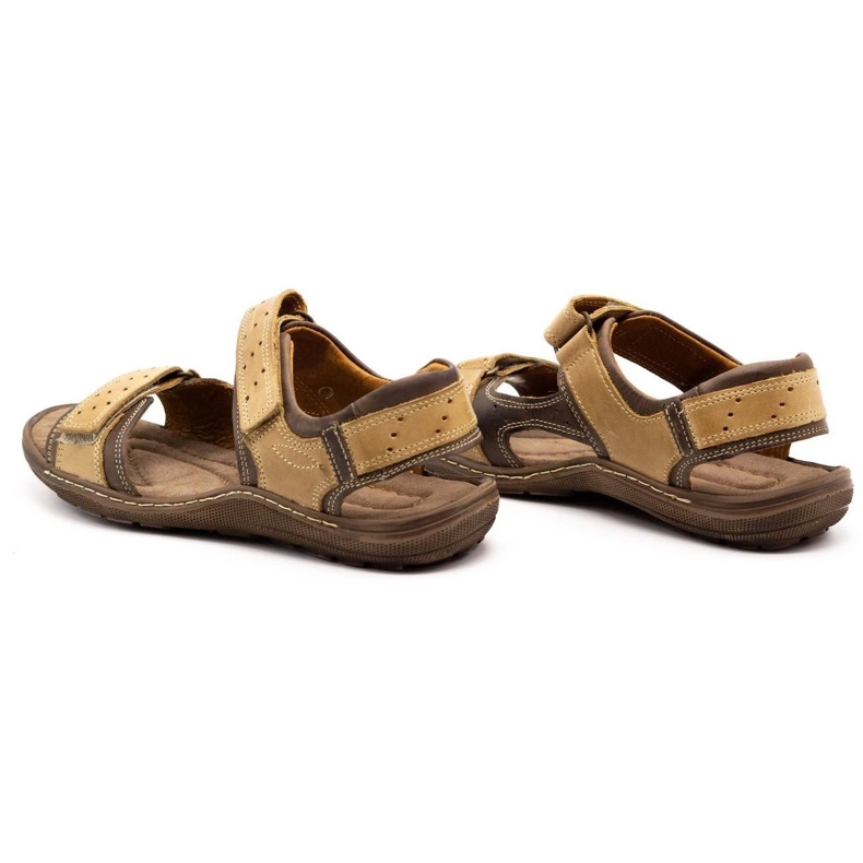 Olivier Braune Herren Ledersandalen 295K 1