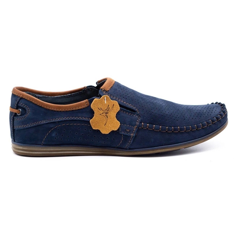 Olivier Herren Lederslipper 4206 marineblau 1
