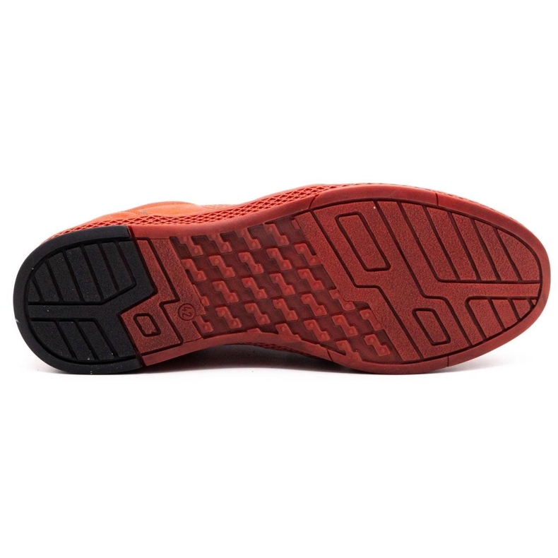 Joker Herren Leder Freizeitschuhe 322/2 rot 1
