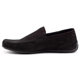 Polbut Herren Leder Loafer 2105P schwarz 1