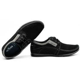 Olivier Schwarze Herren-Lederloafer 4228 2