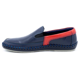 Olivier Herren Lederslipper 412K marineblau 1