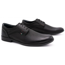 Olivier Leder Herrenschuhe 305GT schwarz 2