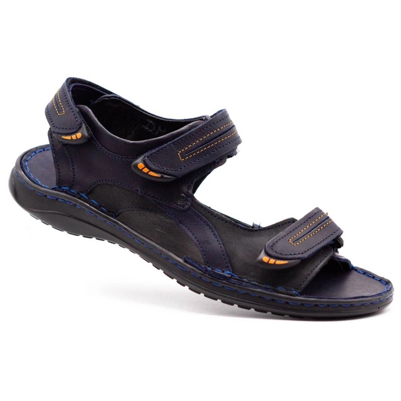 Polbut Sandalen SA04 marineblau mit schwarz 1