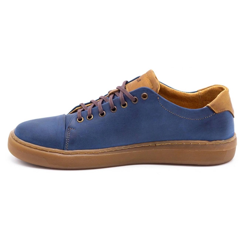 Polbut Herren Lederschuhe 2109 marineblau 1
