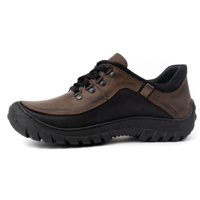 KOMODO Herren Trekkingschuhe Leder 917K braun 1