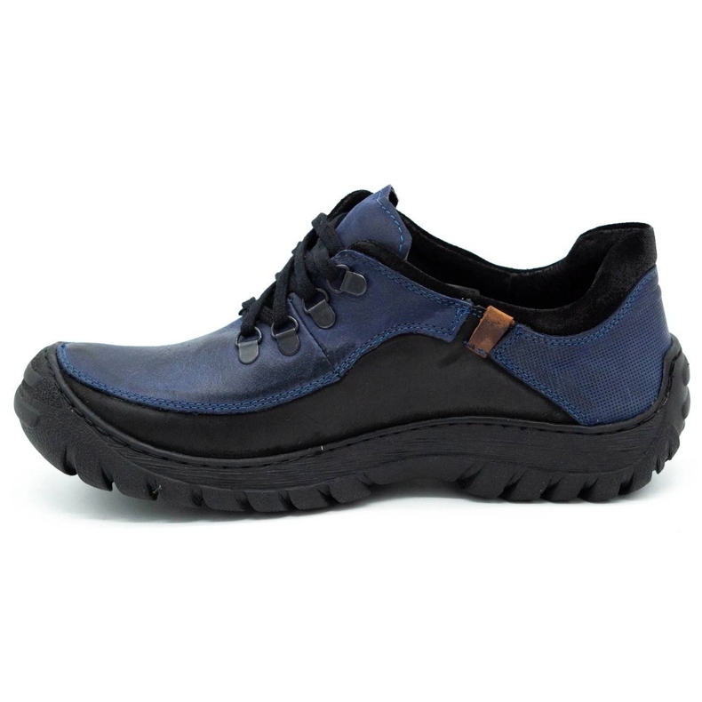 KOMODO Herren Trekkingschuhe Leder 917K marineblau 1