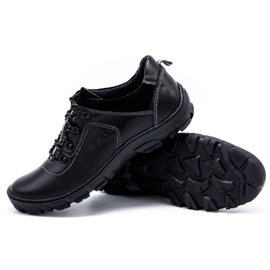 Olivier Herren Trekkingschuhe 7109 schwarz Korn 3