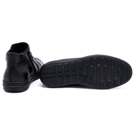 Polbut Herren Winter Lederschuhe 381F schwarz 4