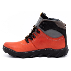 Olivier Herren Winter Lederstiefel 150GT rot 1