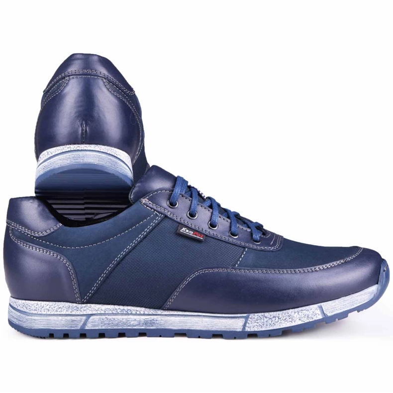 Kampol Freizeitschuhe aus Leder für Herren 31/54 Marineblau 1