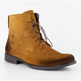 Olivier Herren Winter Lederstiefel 7006KB braun 1