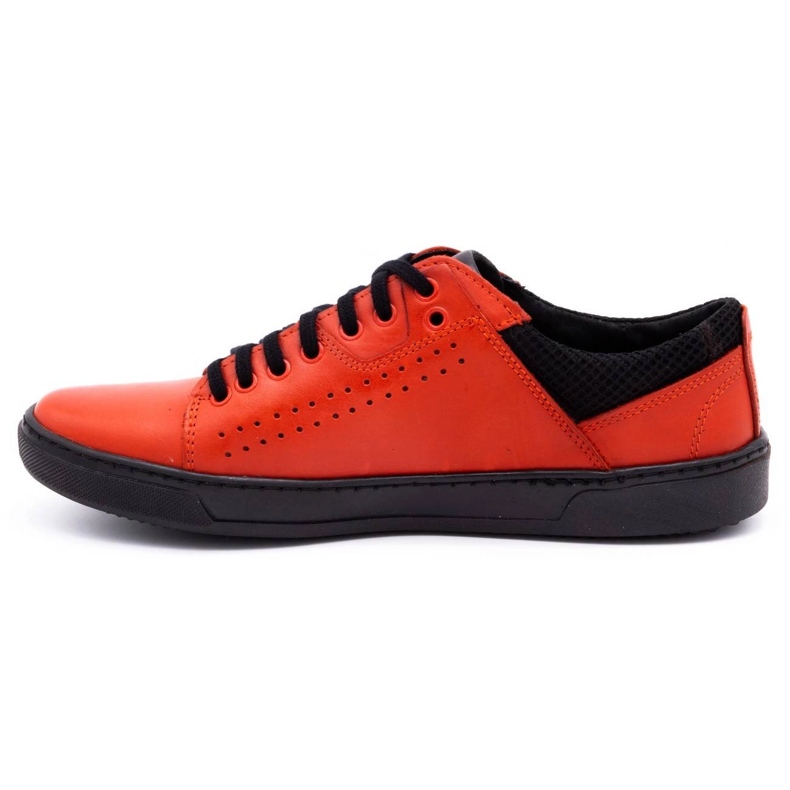 Olivier Herren Freizeitschuhe aus Leder 933MP rot 1