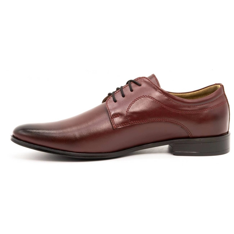 Olivier Formale Herrenlederschuhe 277 Burgund rot 1