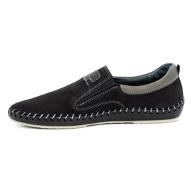 Olivier Leder Herrenschuhe 816MA schwarz 1
